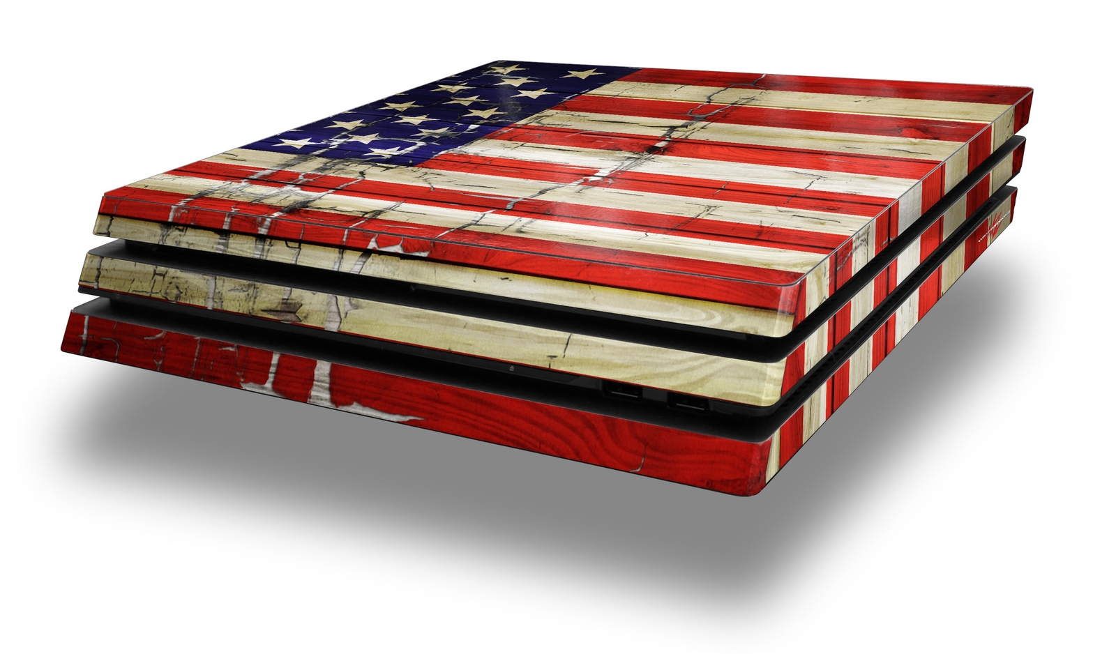 Skin for PS4 Pro Painted Faded Cracked USA American Flag Playstation 4 Console