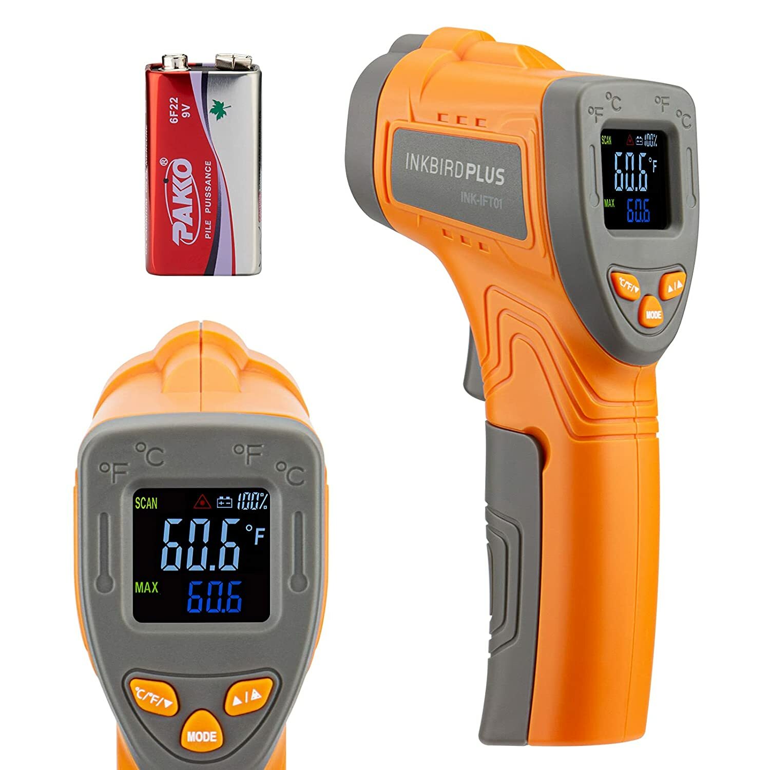 Food Infrared Laser Temperature Gun Thermometer  for Oven Barbecue Meat Cooking