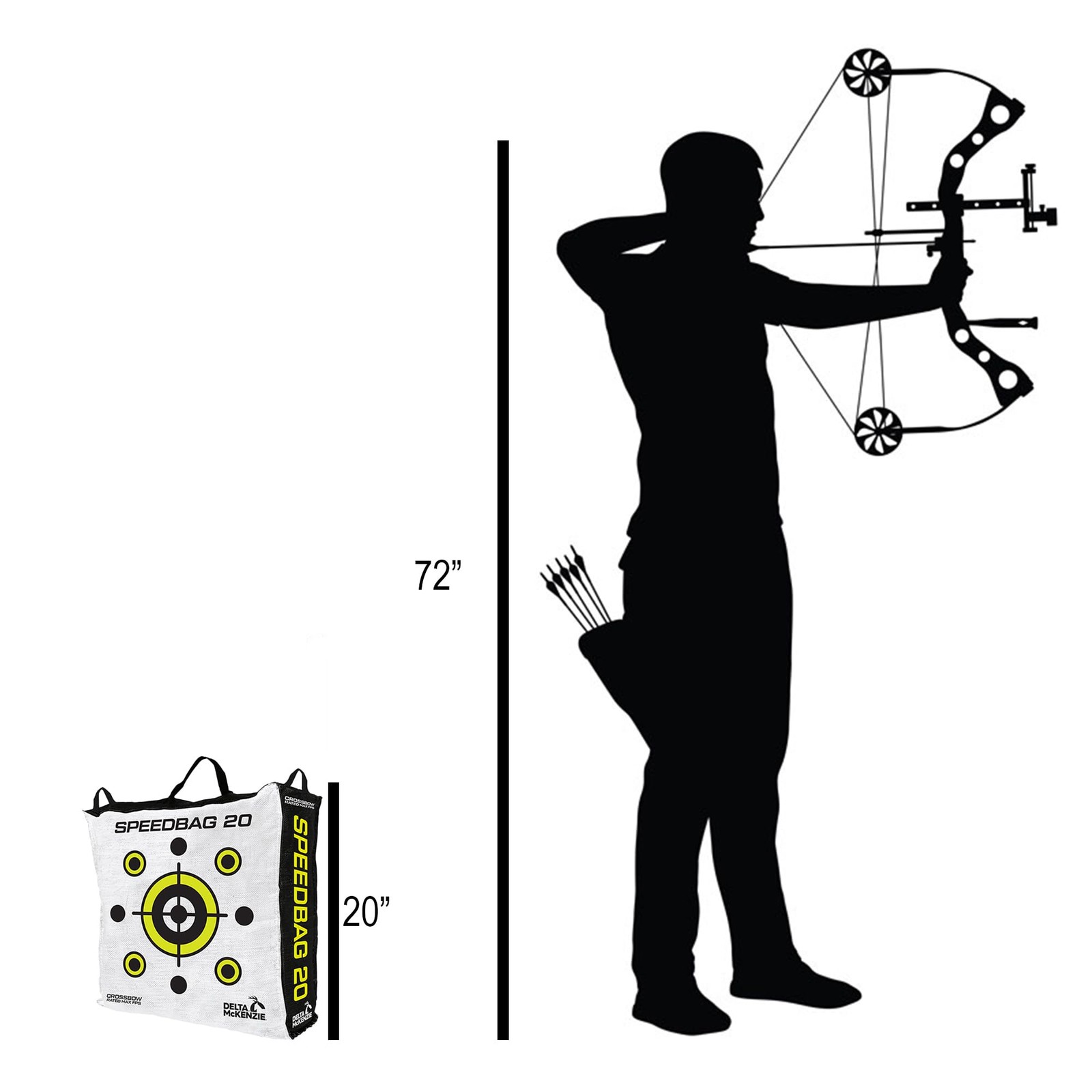Delta Mckenzie Speedbag 20 Target White 79020