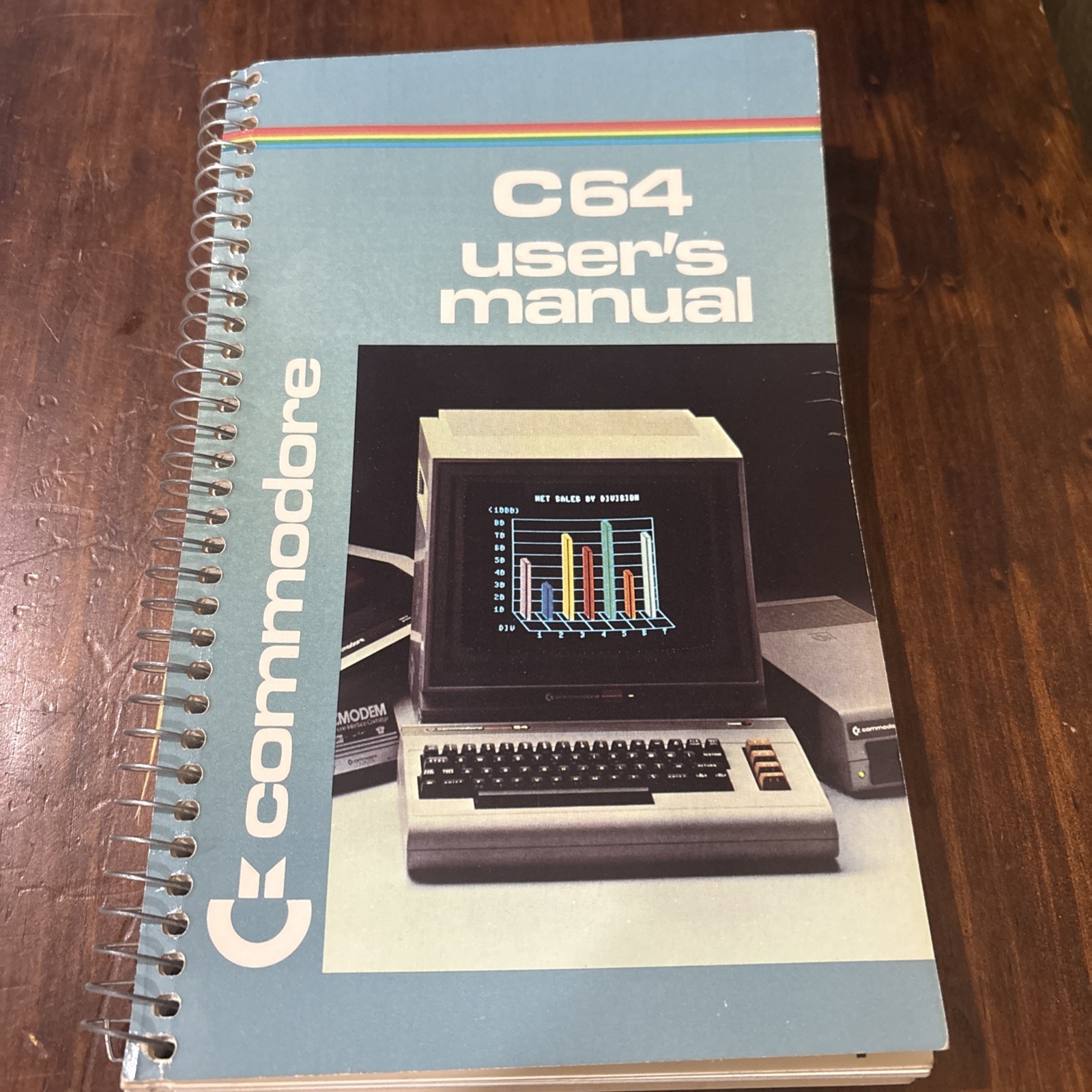Commodore C64 User's Manual 1984 Spiral Bound 207 Pages.