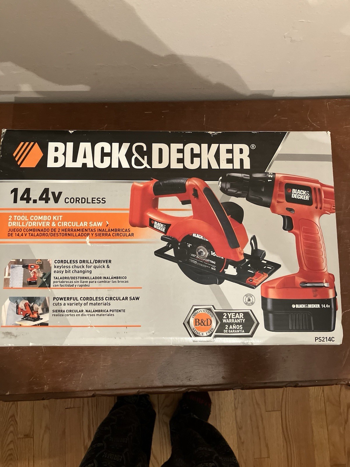 Black & Decker PS214C - 14.4V 2 Piece Tool Combo- Cordless Drill & Circular Saw
