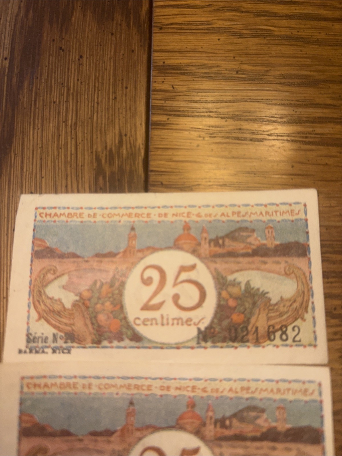 Billet 25 Centimes Nice Et Alpes Maritimes Three Of Them
