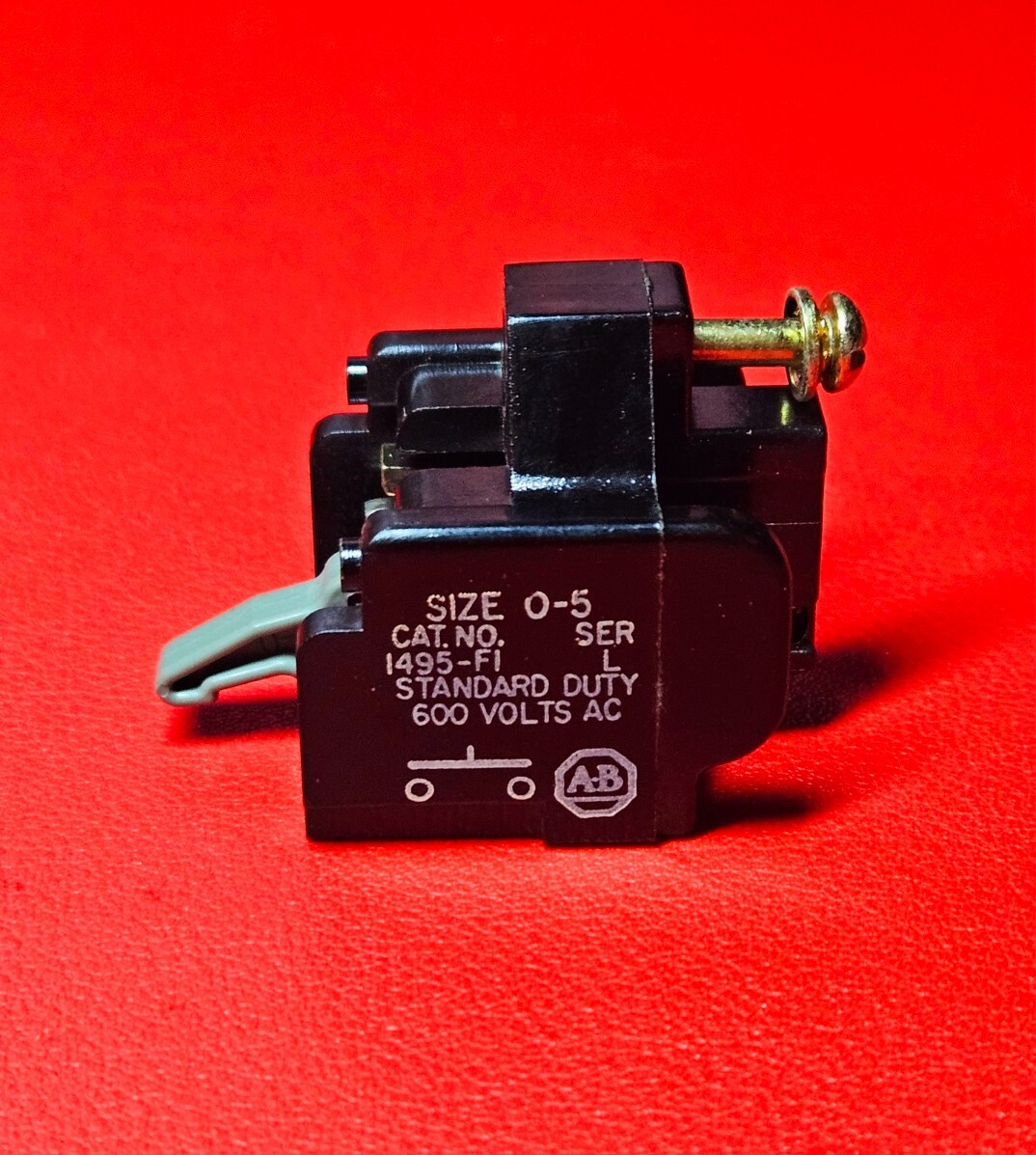 Allen-Bradley 1495-F1 Ser. L Auxiliary Contact, 600 VAC, Made in USA - NEW