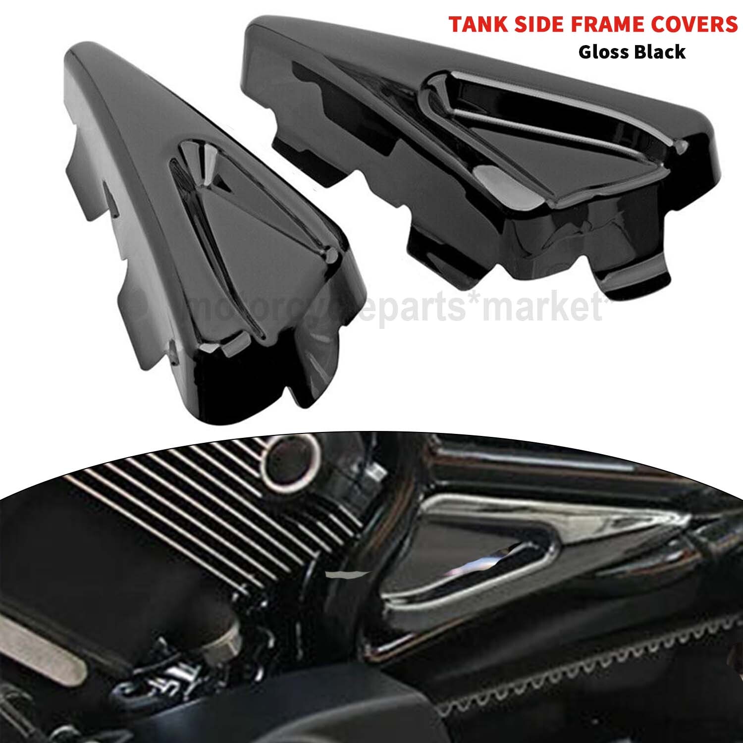 Motorcycle Side Frame Tank Covers For Harley Night Rod VRSCD 2007-2011 V-Rod
