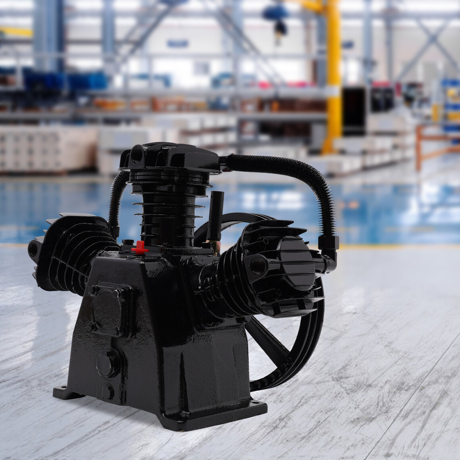 4HP Single-Stage Inline-Twin Replacement Air Compressor Pump 3 Cylinder Head