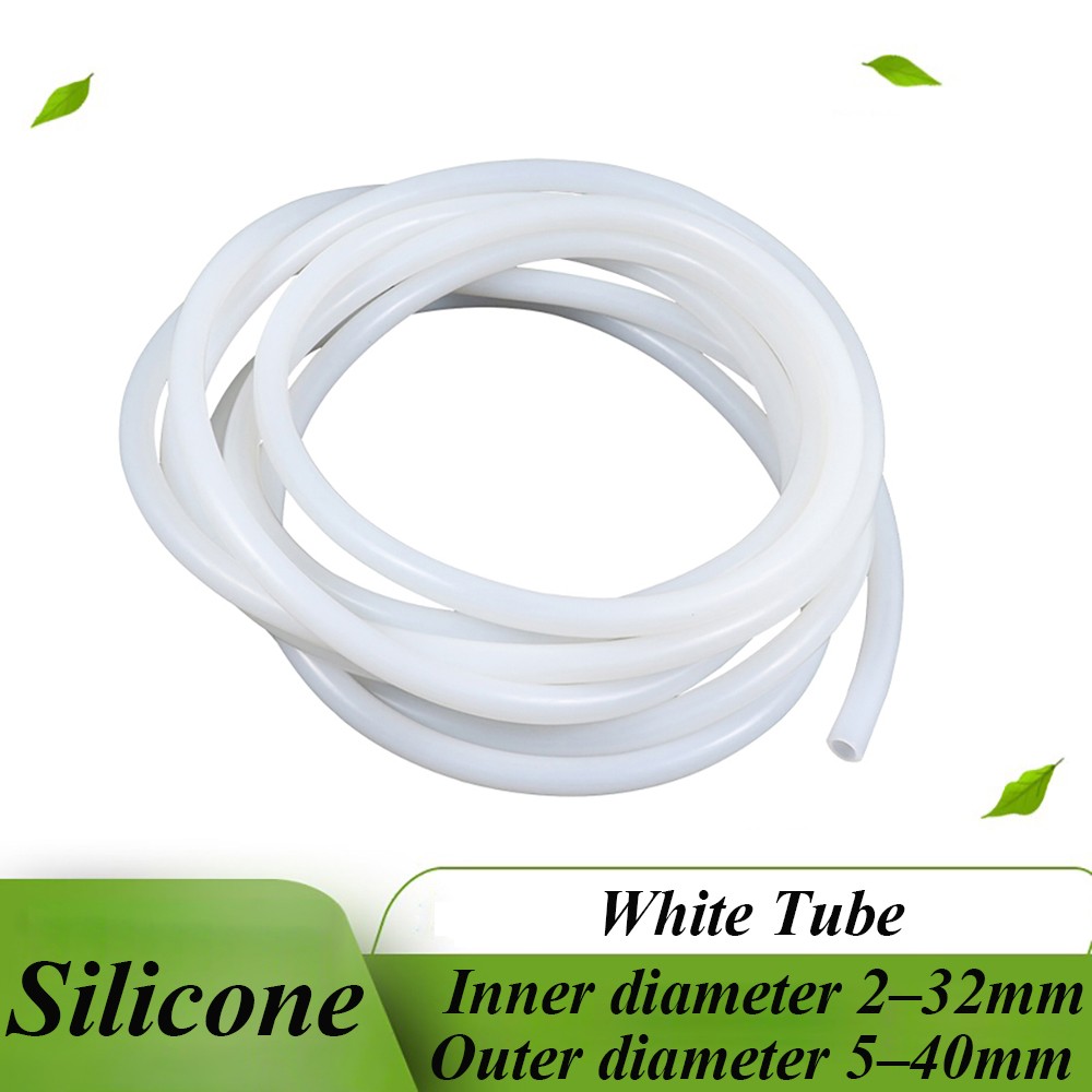 White Silicone Pipe Tube Hose Food Grade Soft Rubber Translucent Flexible Tubing