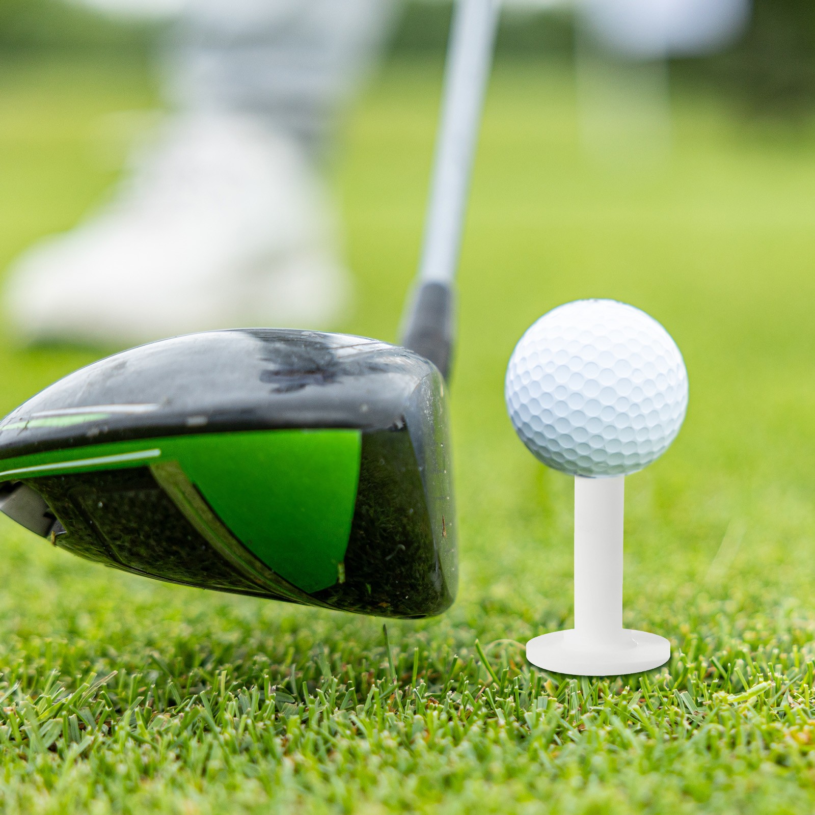 5 Pack Rubber Golf Tee 1 Inch Golf Tees Training Tee White]