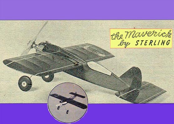 Sterling Model Airplane Plans (UC): Maverick 24" Stunt for A/B engines (1949)