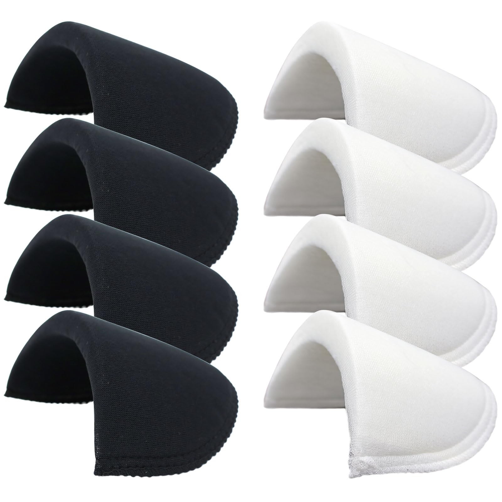 4 Pairs Shoulder Pads Sewing Foam Pads Set-in Sponge Shoulder Pad Shoulder En...