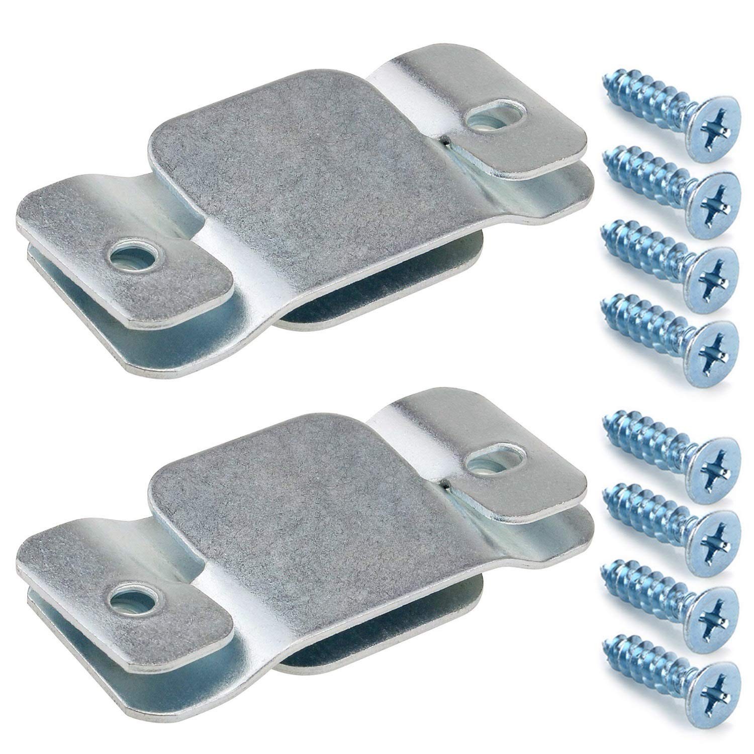 Cerpourt Metal Sectional Couch Connectors 3.7" L X 1.8" W X 2 Mm H, Silver