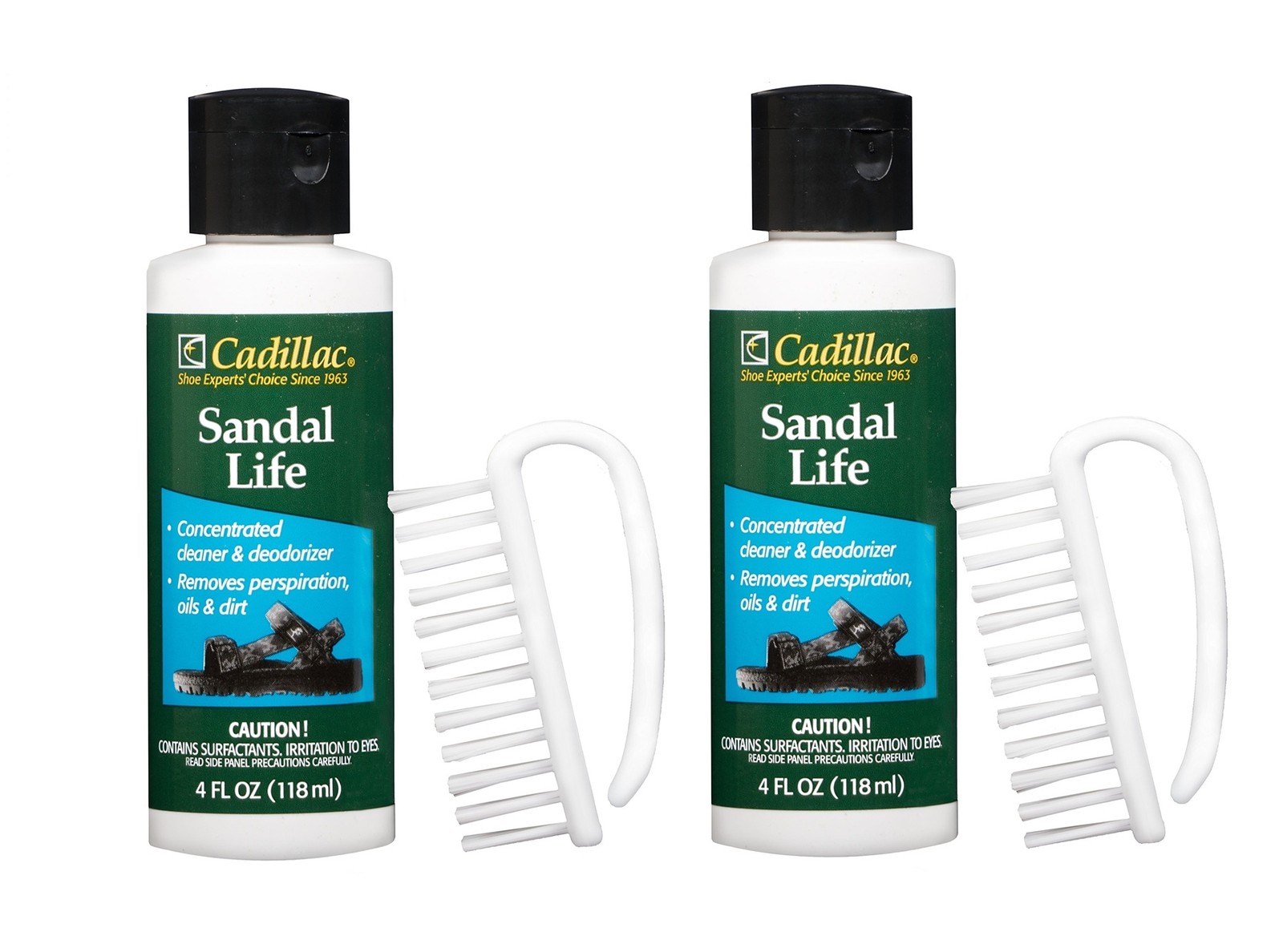 Sandal Life 2 Pack Sandal Flip Flop Cleaning Kit Cleaner Deodorizer Wash 4 oz