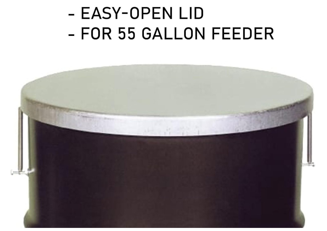 AMERICAN HUNTER Easy-Open Lid for 55-Gallon Feeders