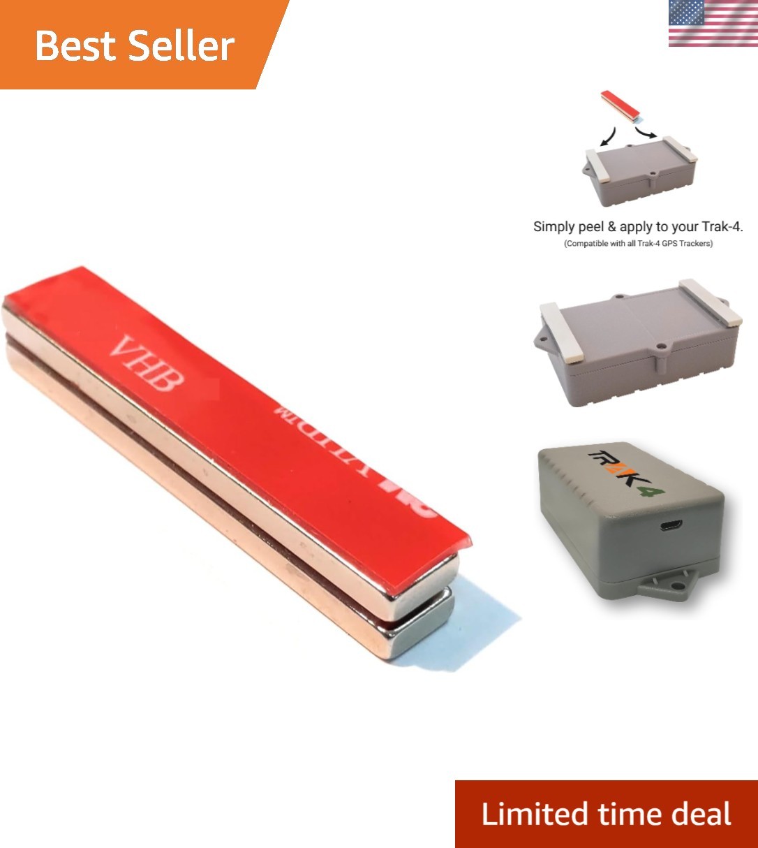 Compact Magnet Mount Kit for GPS Trackers - Effortless Installation Included