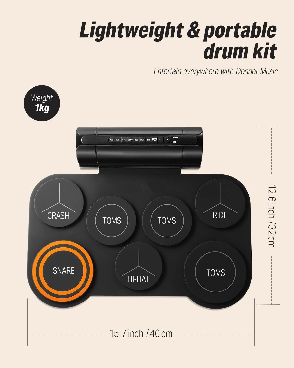 Batería electrónica, instrumento para regalar en Navidad y cumpleaños, NUEVO US