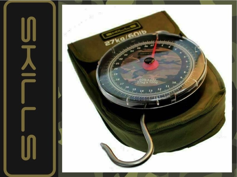 carp fishing weighing scales 60lbs or 120lbs catfish + Pouch Camo Face