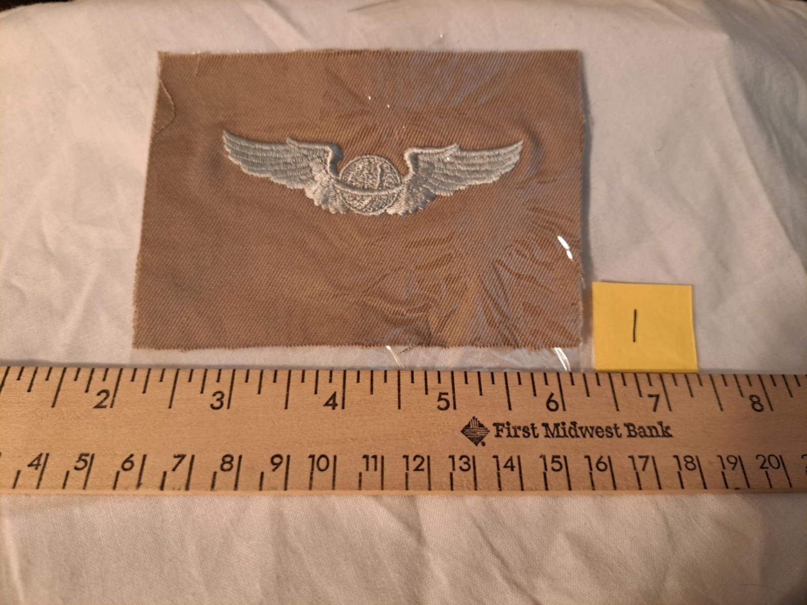 World War II/WW2 US Army Air Force (USAAF) Navigator Cloth Wings, Khaki
