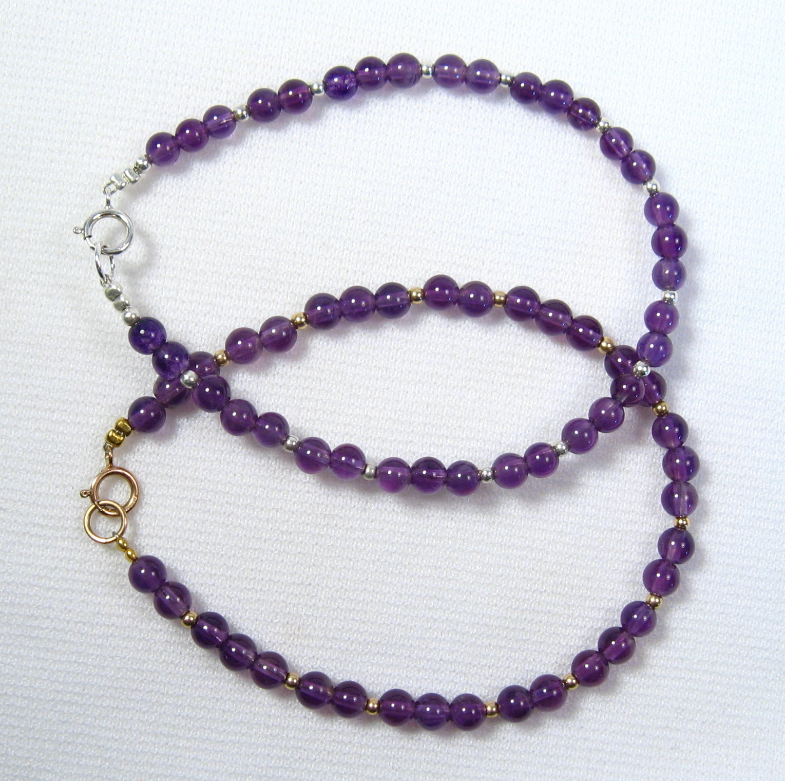 Lyn's Jewelry Amethyst Bracelet Silver or Gold