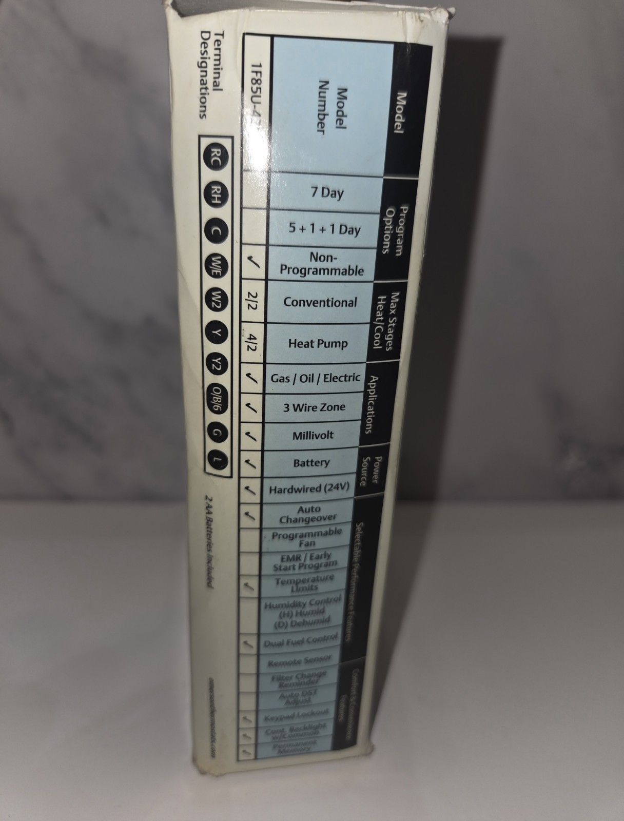 Emerson 1F85U-42PR 80 Series Thermostat 4H/2C Programmable Wall Mount