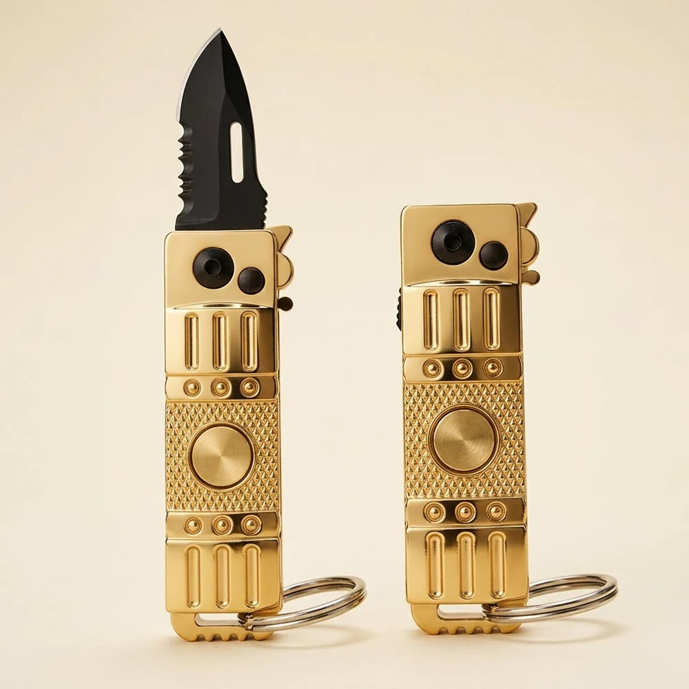2-in-1 EDC Keychain Lighter & Utility Tool | Refillable Pocket Multitool