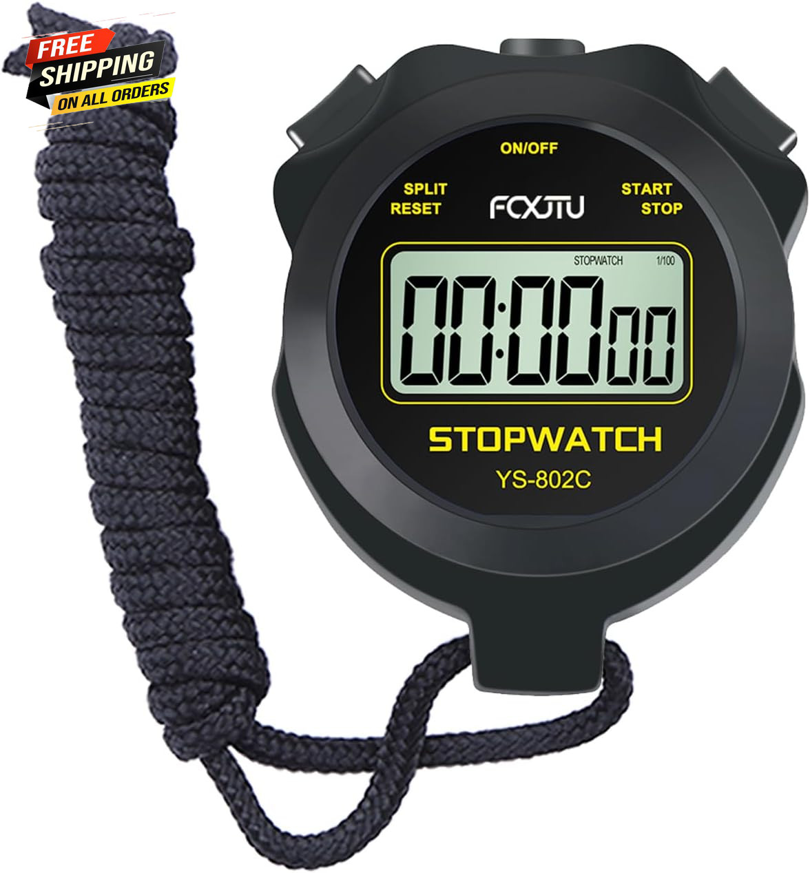 Digital Simple Stopwatch Timer, No Bells, No Alarm, Simple Basic Operation