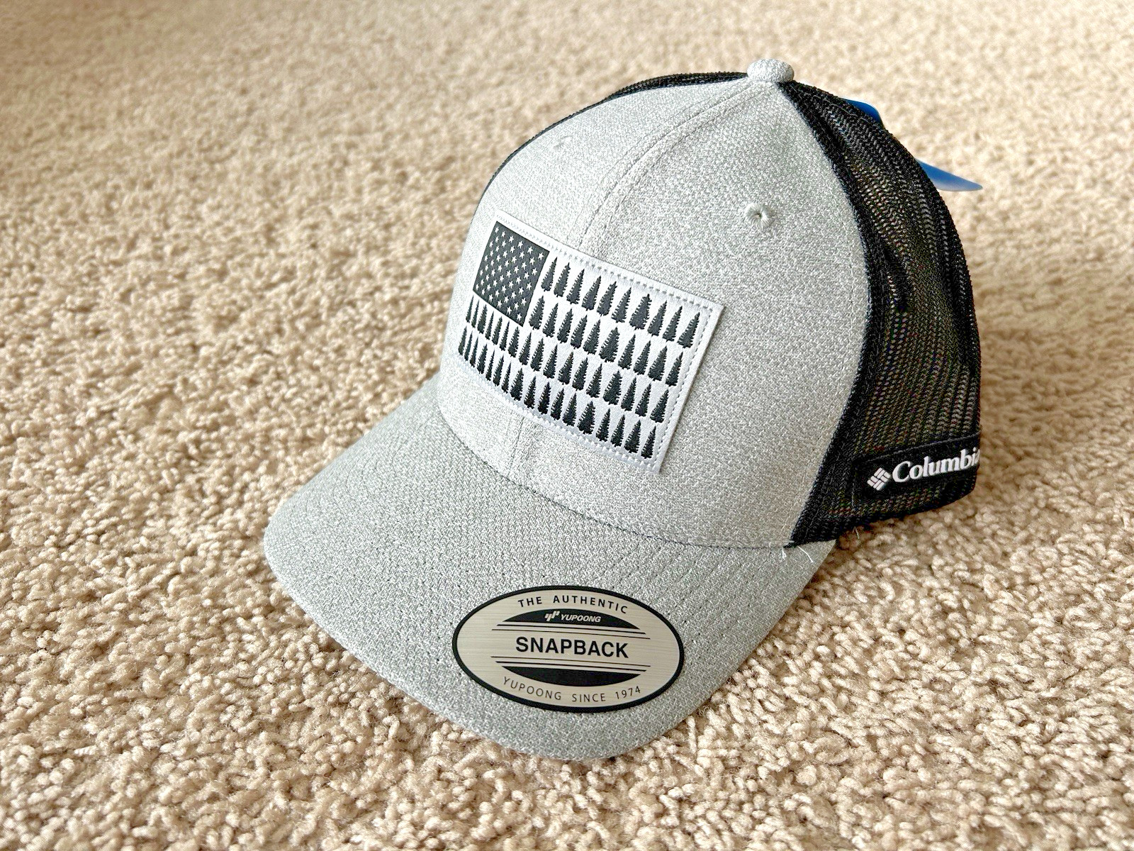 Columbia Tree Flag Outdoor Mesh Snapback Cap