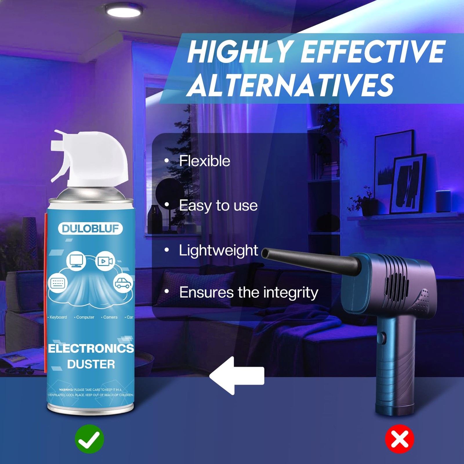 Compressed Air Duster: Computer Keyboard Air Cleaner