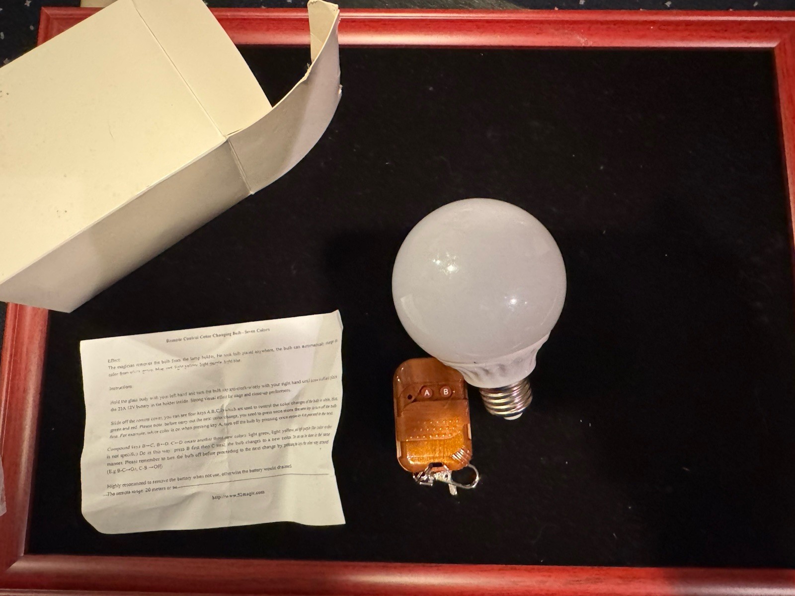 Remote Color Changing Bulb - Seven Colors