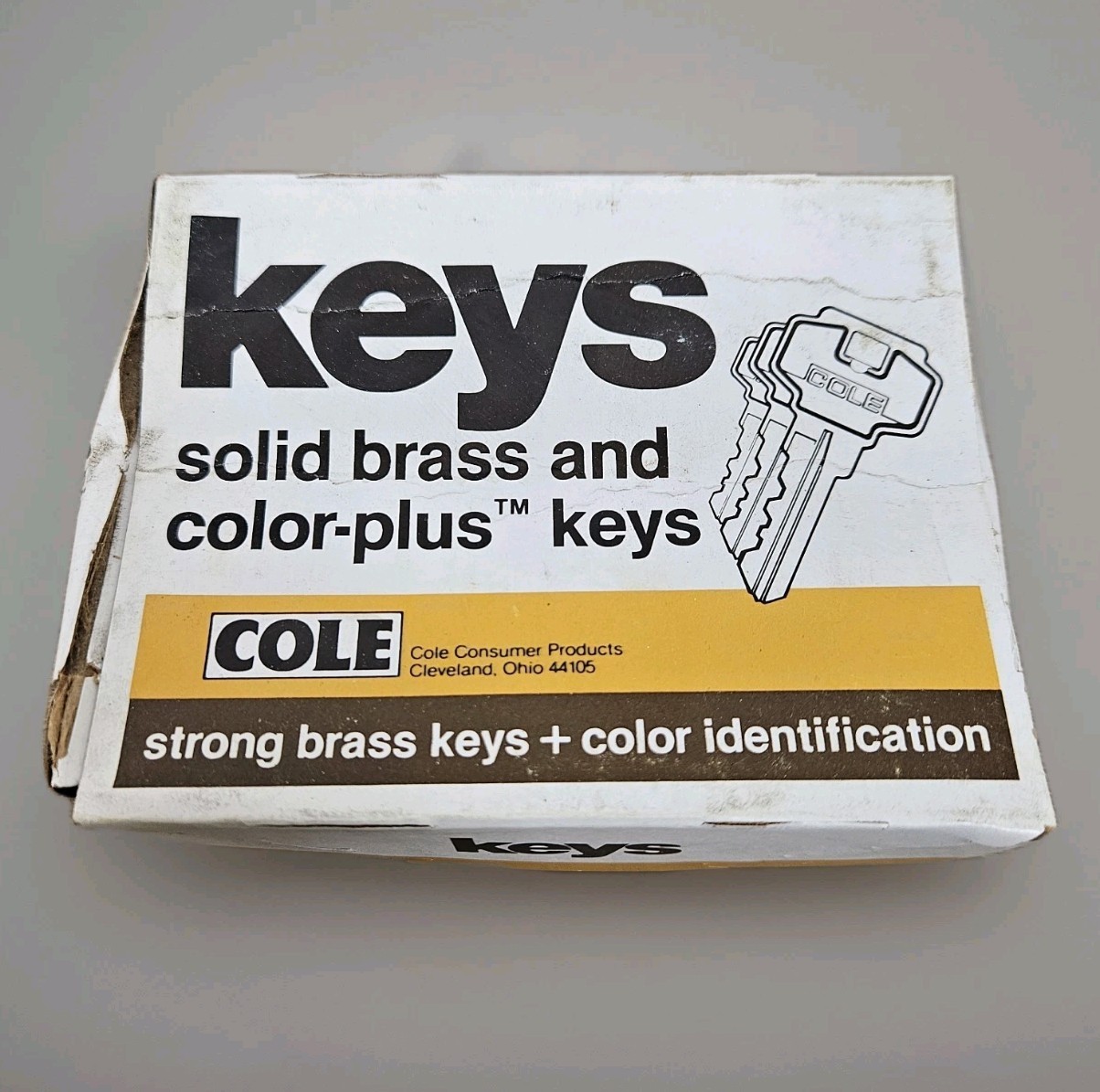 Vtg Cole M1 Solid Brass Key Blank NOS FULL CASE Of 60 ~ NEW 5 Dozen