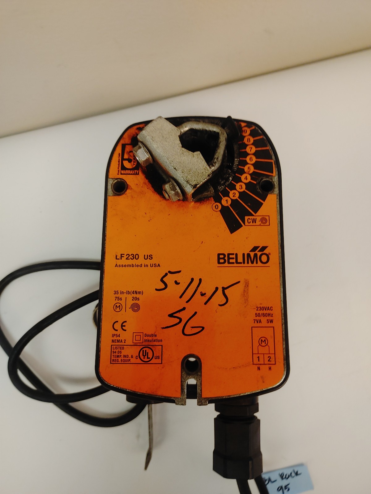 Belimo Rotary Actuator LF230 Fail-safe 230V,