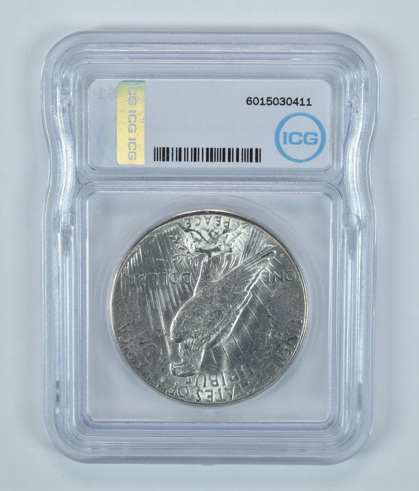 1923-S Peace Silver Dollar BU ICG