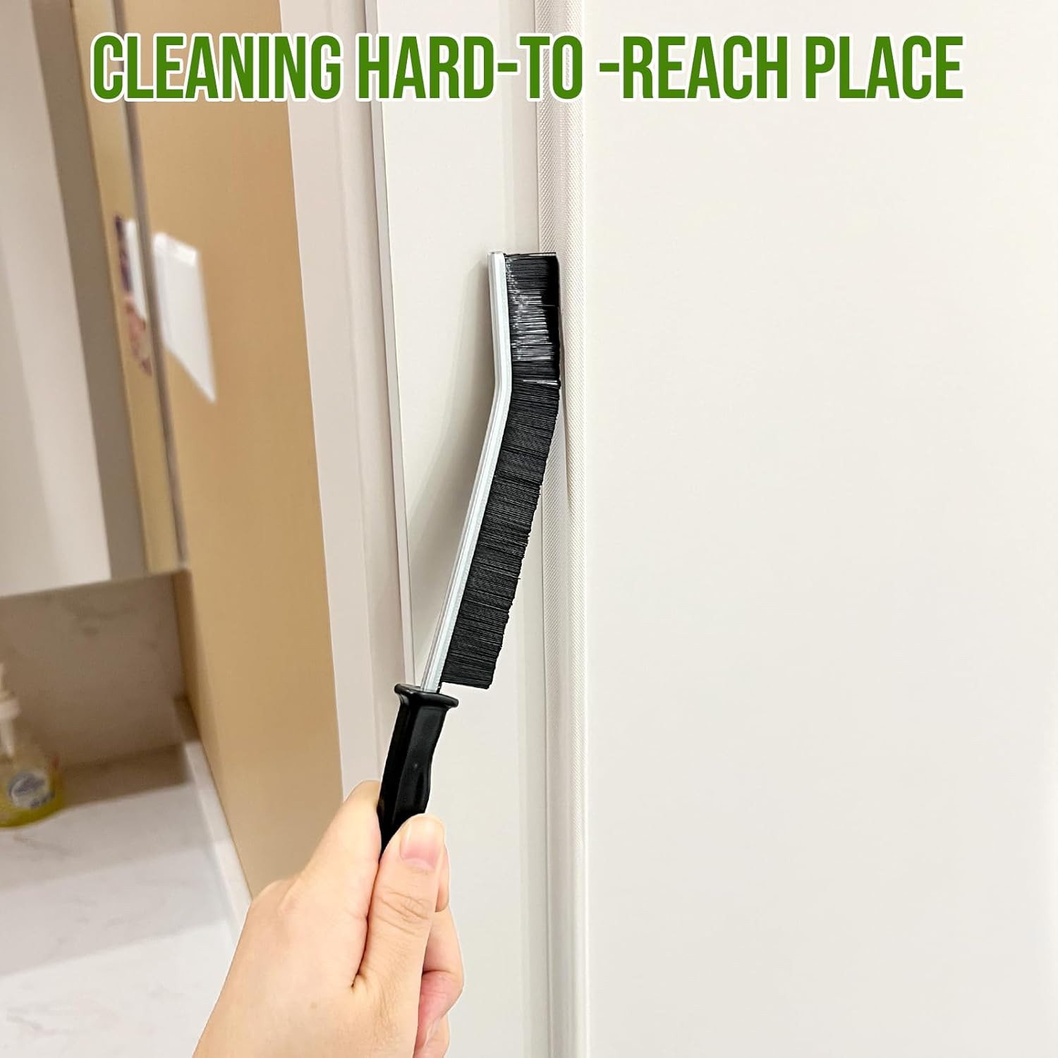 Crevice Cleaning Brush,Multifunctional Cleaning Brush Tool,Bathroom Gap Brush,Gr