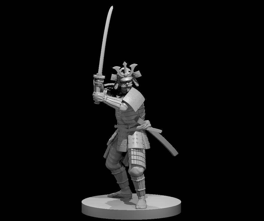 Samurai Melee 3 - DND - Pathfinder - Dungeons & Dragons - RPG - Tabletop - mz425