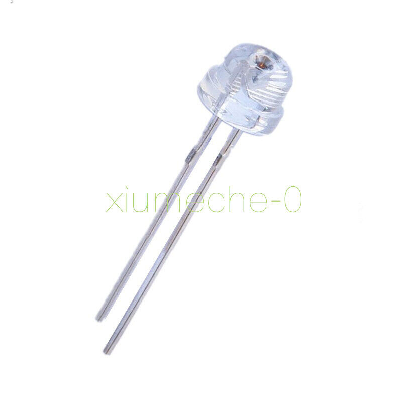 50PCS F5 5mm Red Straw Hat Superbright LED Light LED Lamp