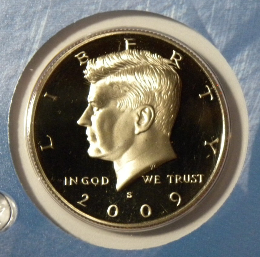 2009 S PROOF CLAD KENNEDY HALF DOLLAR FROM PROOF SET WITH FREE SHIPPING