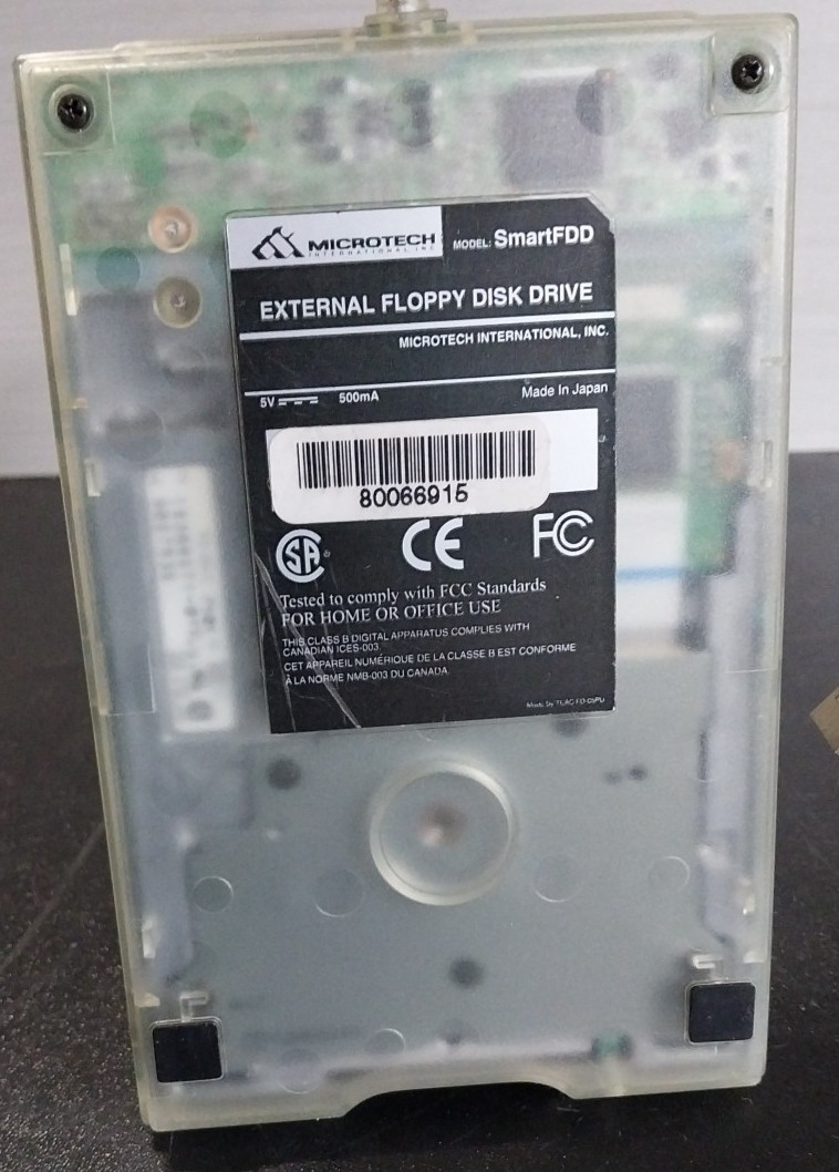 Microtech SmartFDD External Floppy Disk Drive Blue
