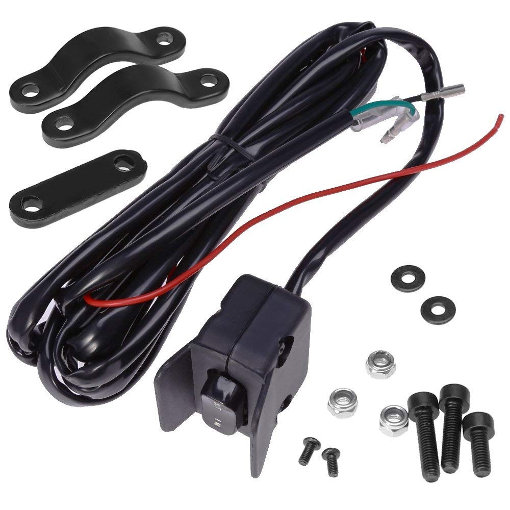 12V Winch Thumb Switch with Mounting Bracket for Handlebar Control