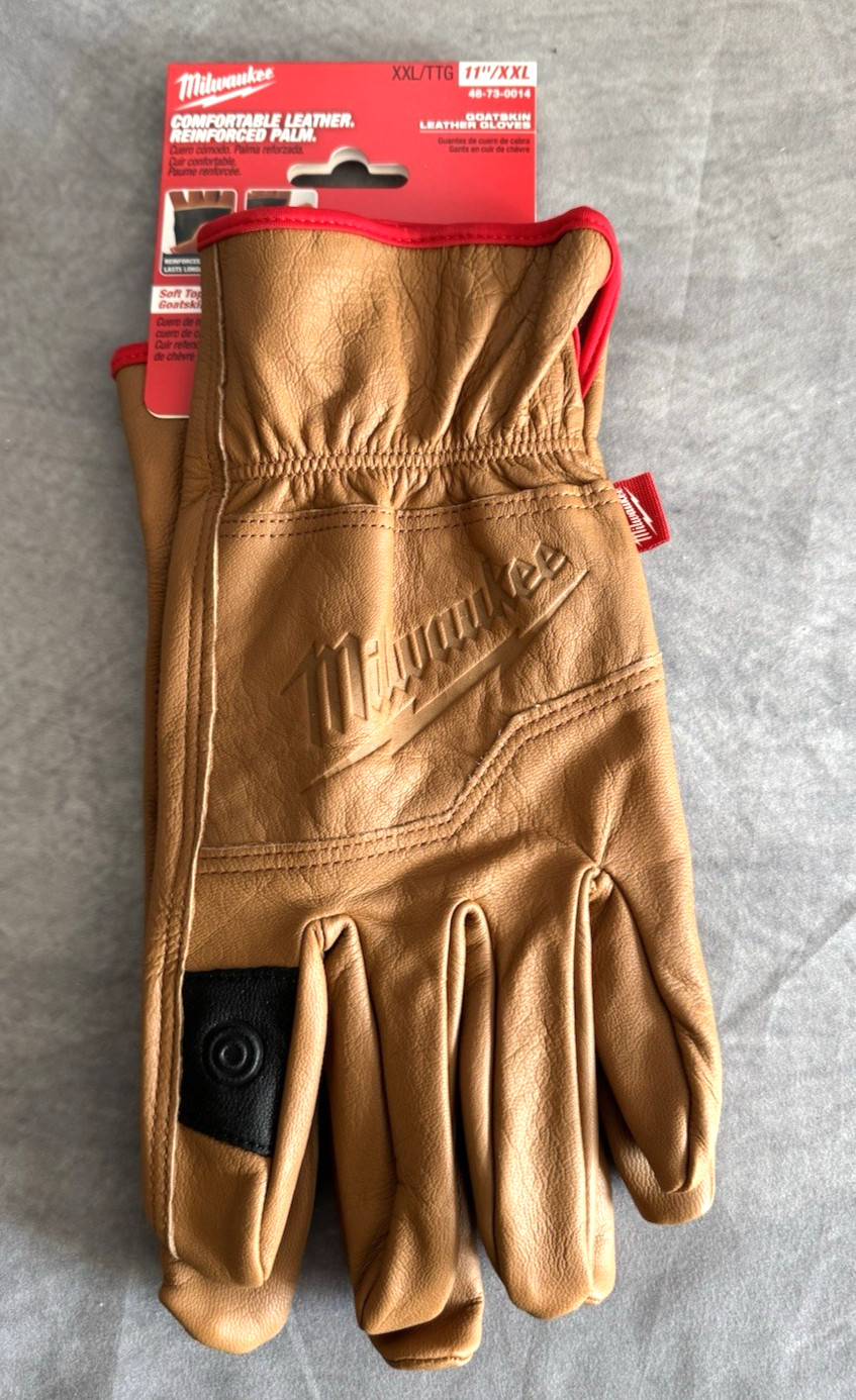 Milwaukee 48-73-0014 Goatskin Leather Gloves 11" XXL