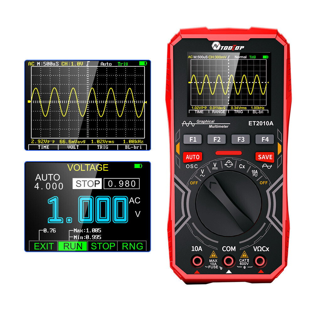 2in1 Oscilloscope Multimeter Digital Display Handheld Oscope Meter 1Mhz E3I8 nc6