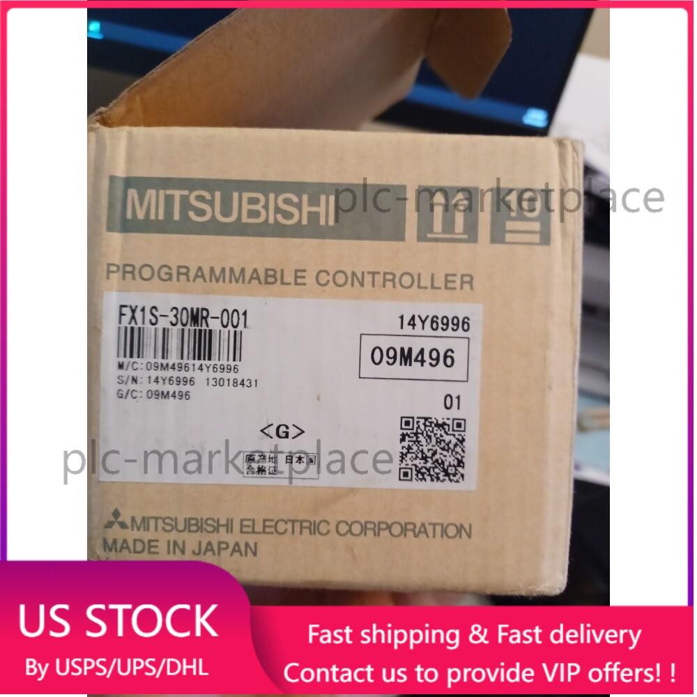 New in Box MITSUBISHI FX1S-30MR-001 FX1S30MR001 Programmable Logic Controller