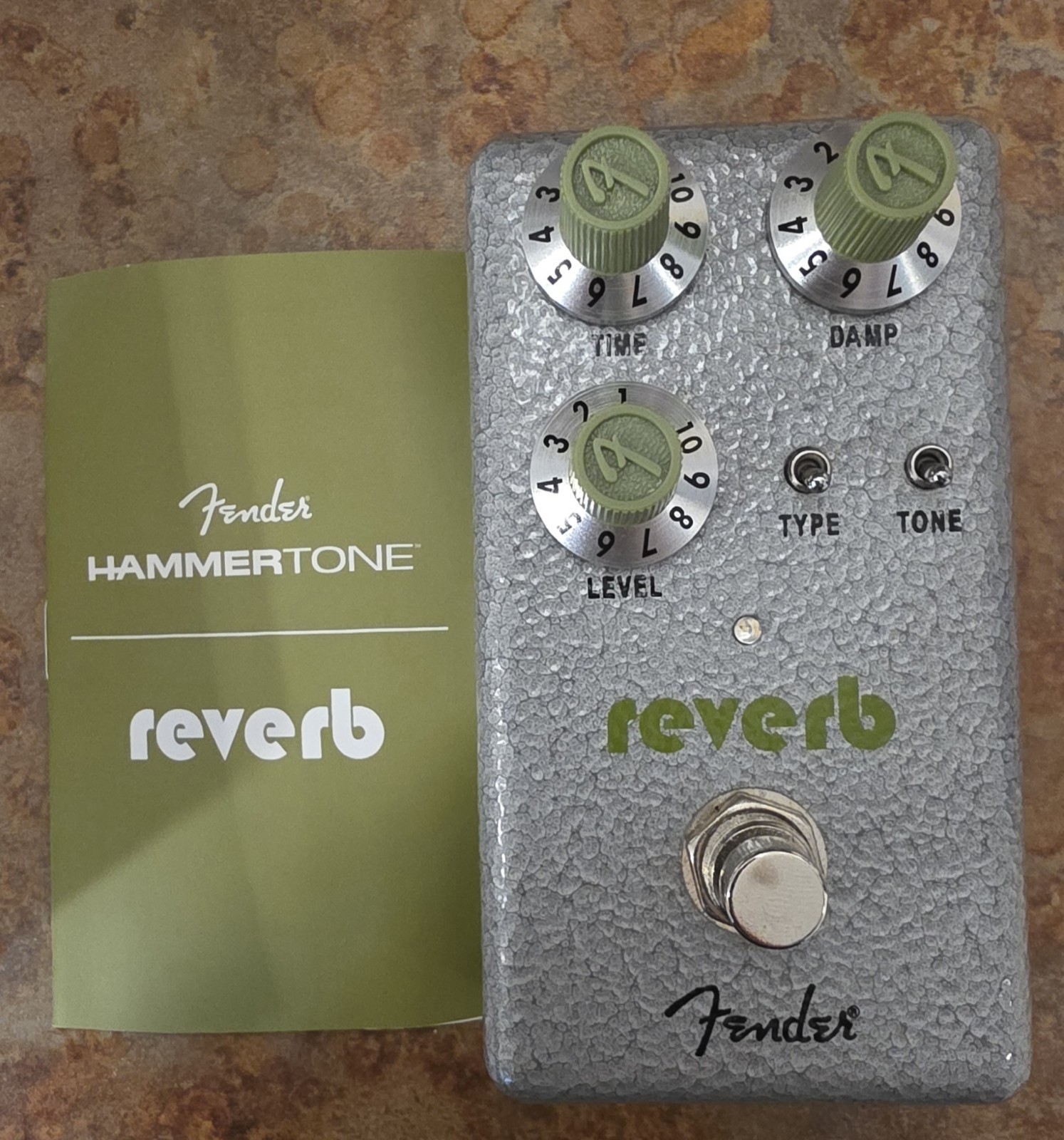 Fender Hammertone Reverb Digital Guitar Pedal for Electric Guitar w/ Box & Manu…