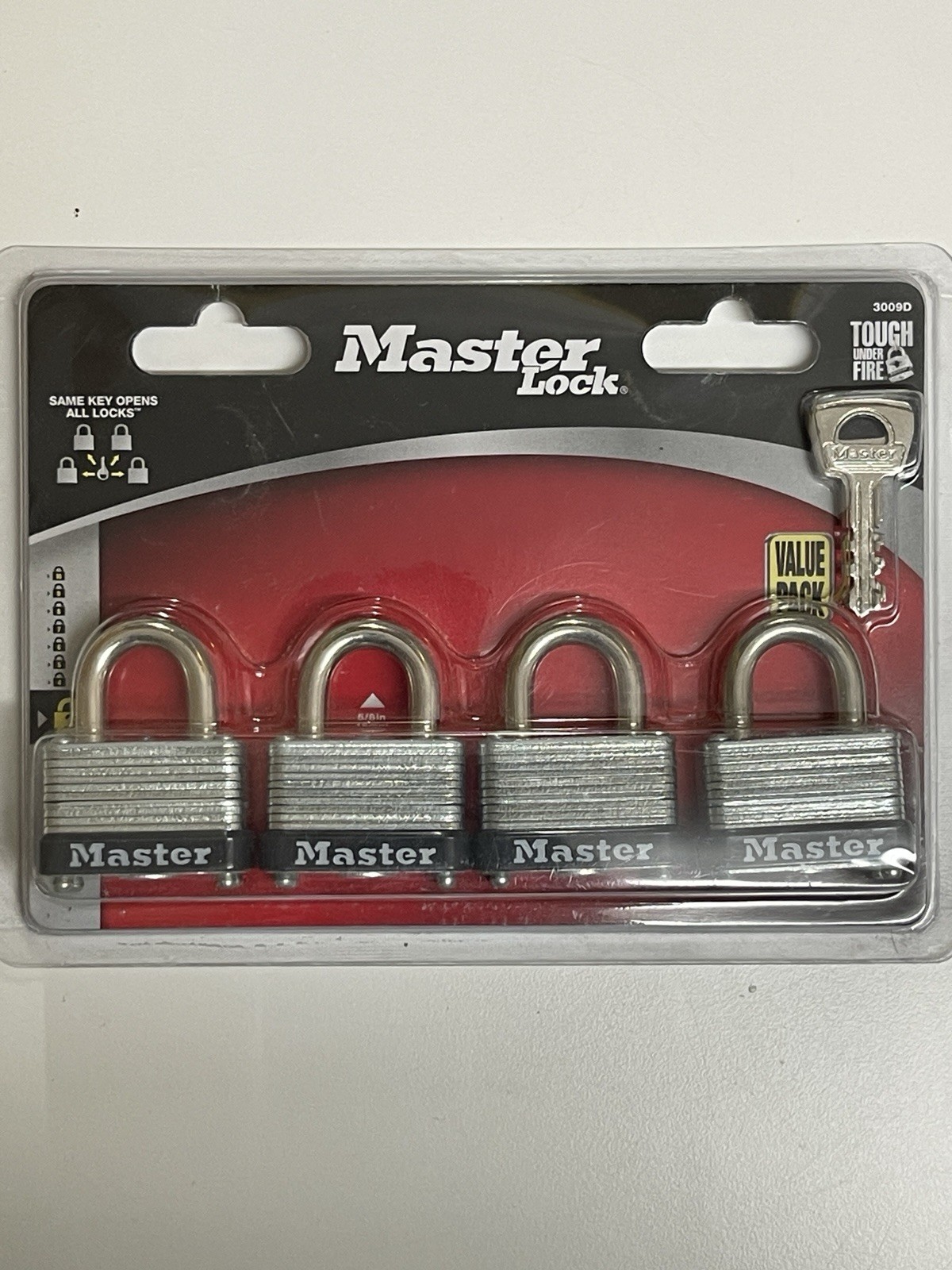 Master Lock 3009D Padlock 4pk