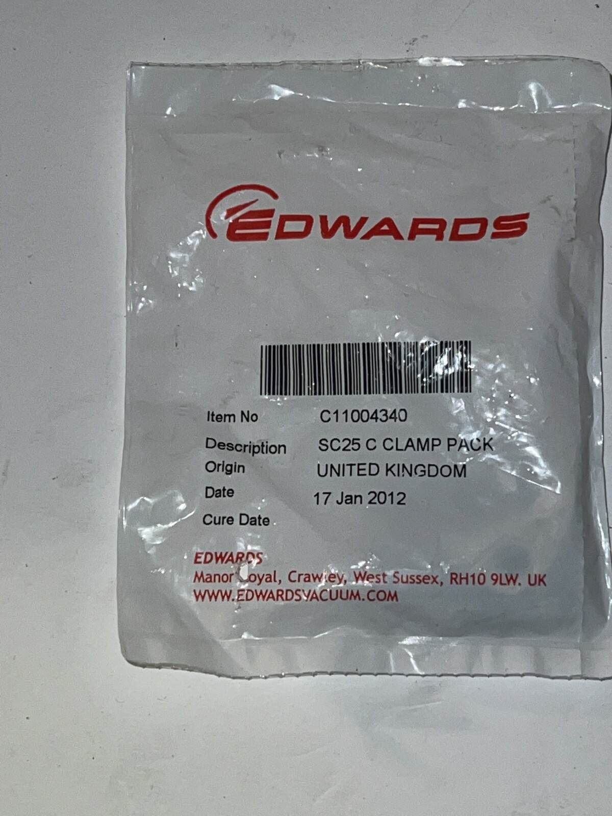 Edwards C11004340, C Clamp nos old stock