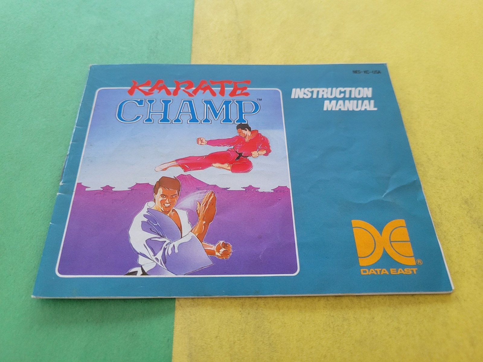 Karate Champ Nintendo NES Manual Only ~ Instruction Booklet