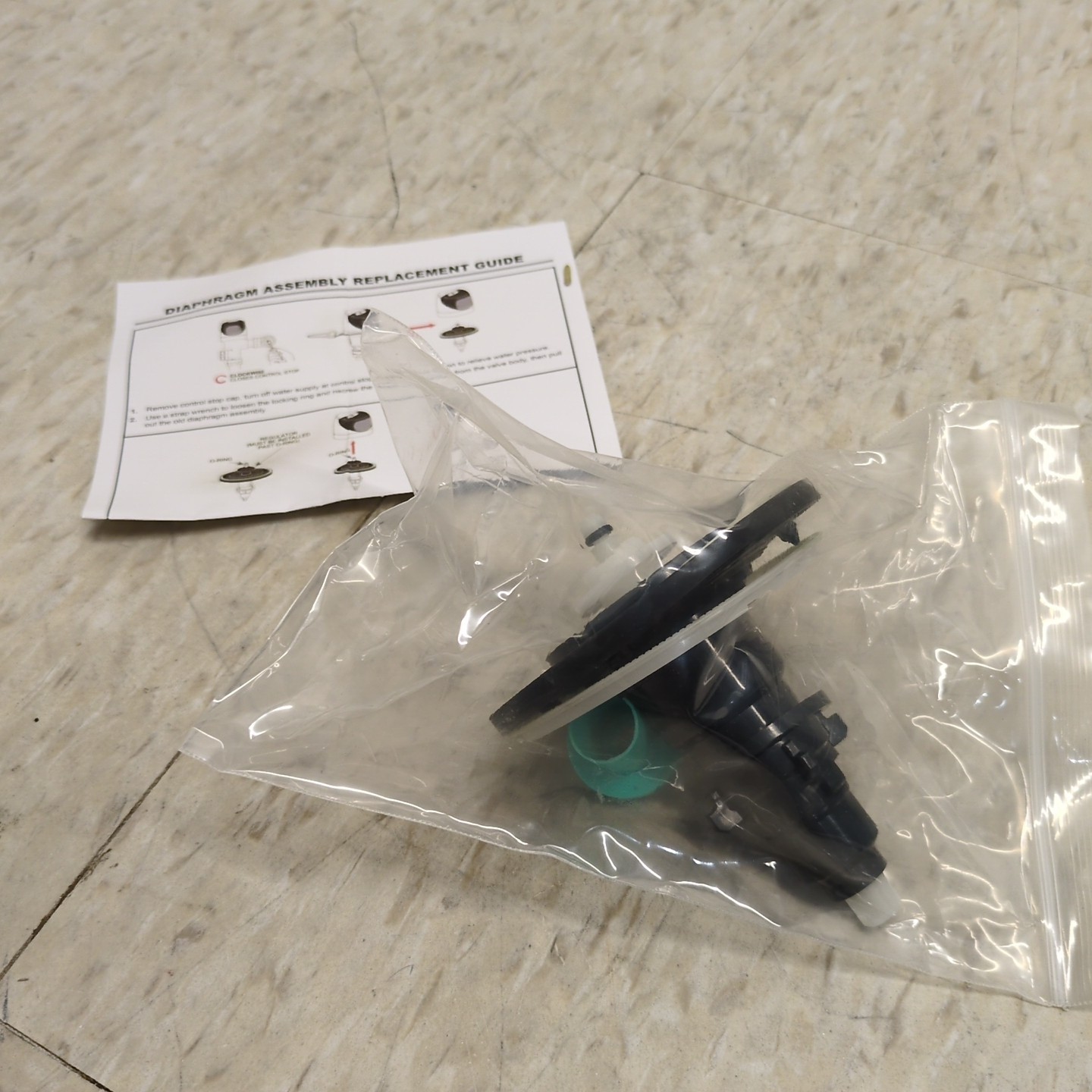 EBV-1020-A Filter Water Closet Electronic Diaphragm Assembly 1.6 For Sloan G2