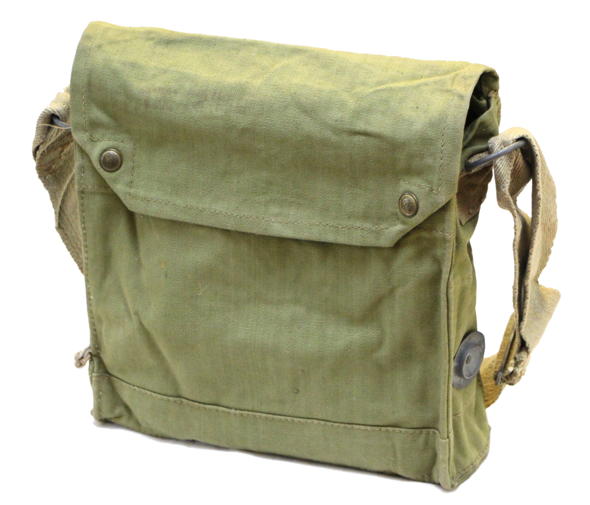 Genuine WWII British Mk VII Gas Mask Bag Indiana Jones Satchel