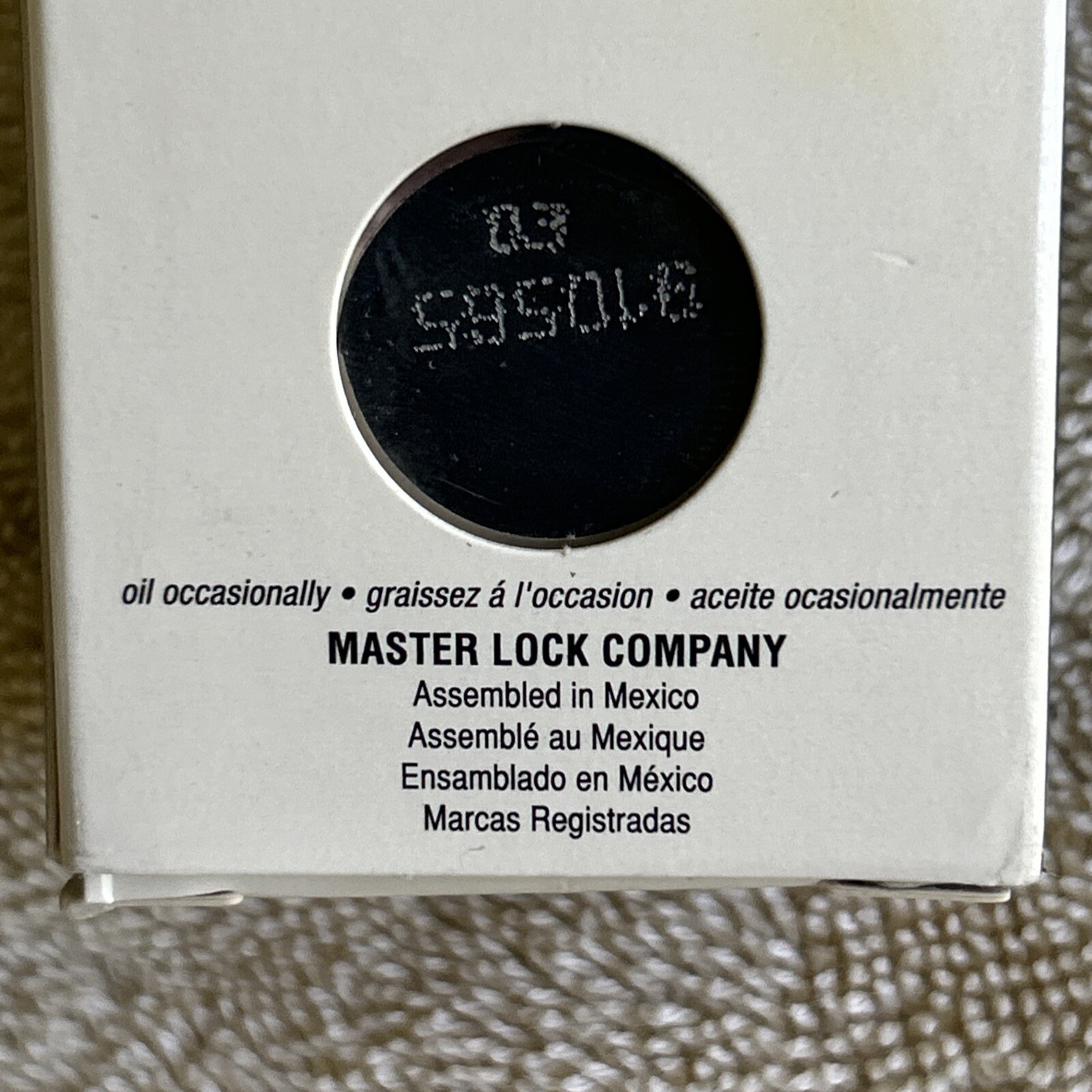 Master Lock 1502 Combination Padlock