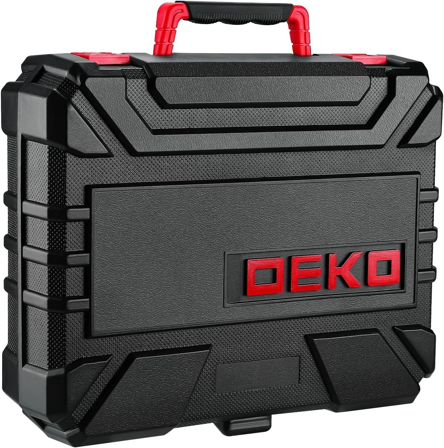 Drill Set: Tool Set with 8V Red Cordless Drill, Home Tool Kit with Drill, Han...