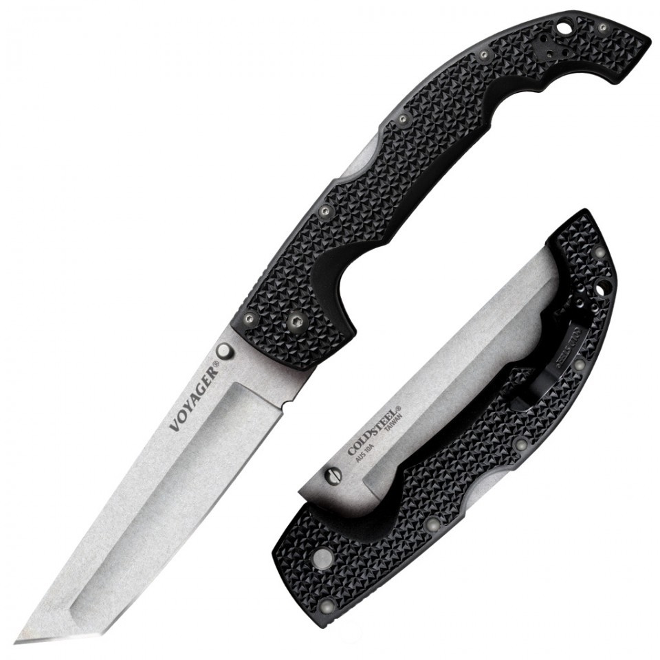 Cold Steel XLarge Voyager Tanto Japanese AUS10A Blade Long Griv-Ex Handle 29AXT