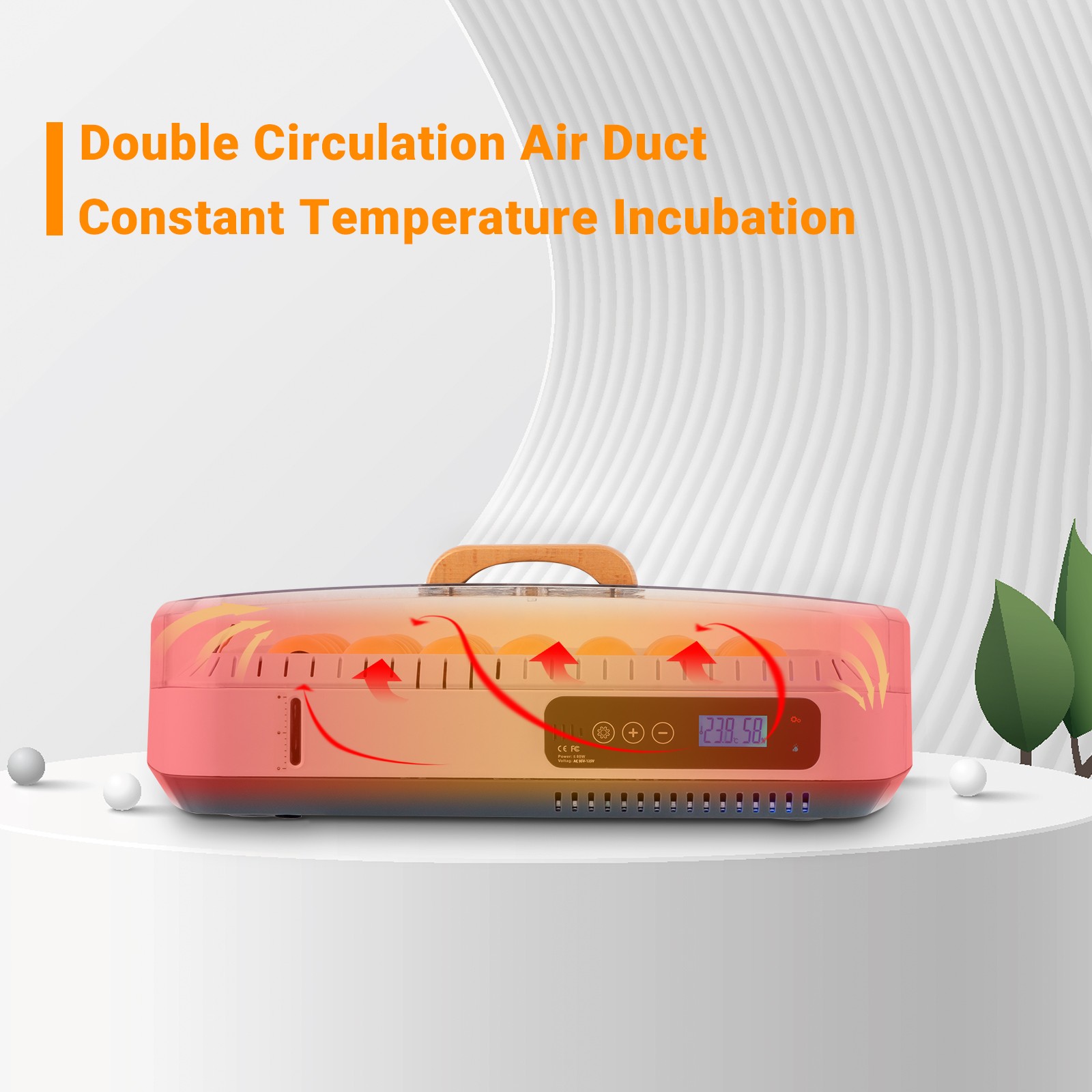 35 Egg Incubator with Automatic Egg Turning Egg Hatching Temp & Humidity Control