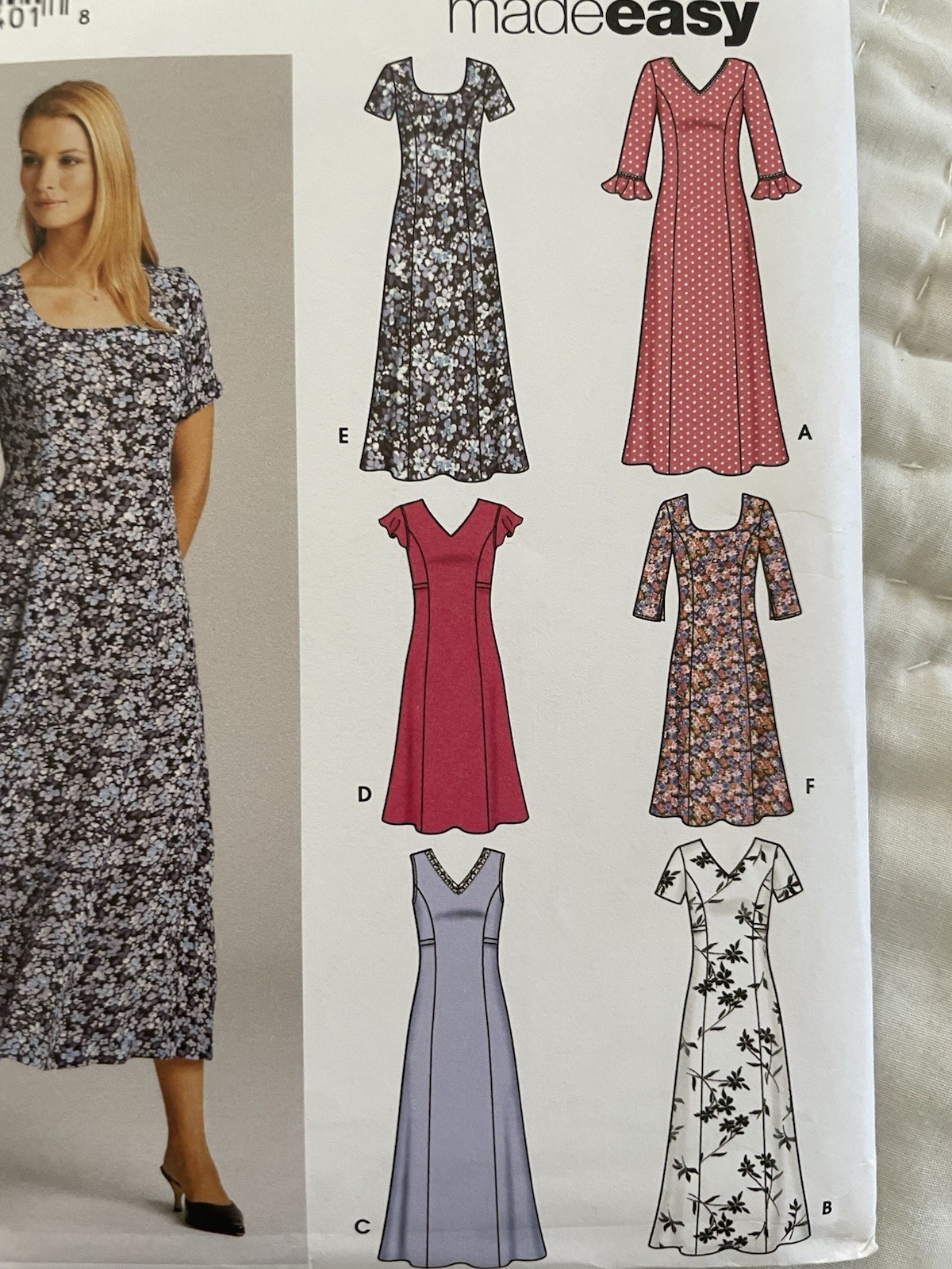🌷5189 Simplicity Dresses Threads Sewing Pattern 6 Unique Designs 16-22 UNCUT FF